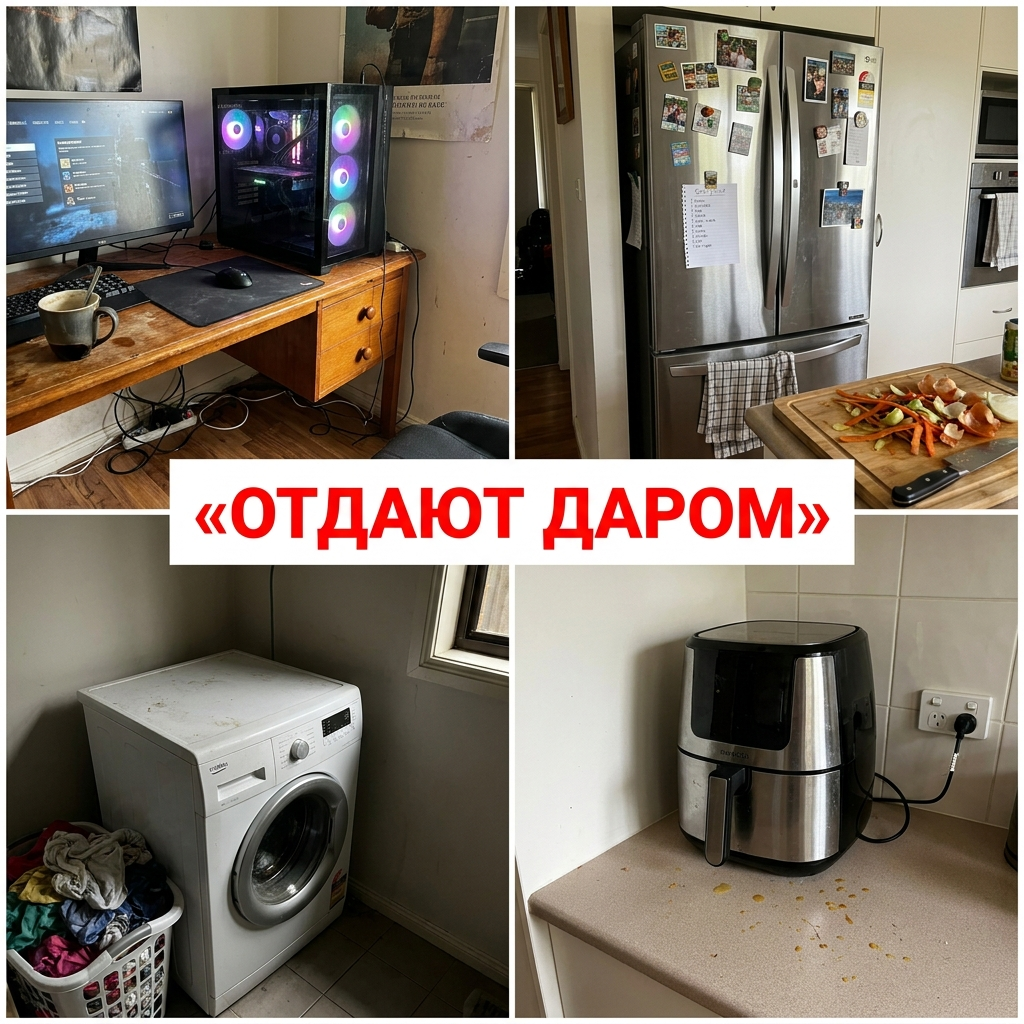Мебель и бытовая техника, которые отдают бесплатно